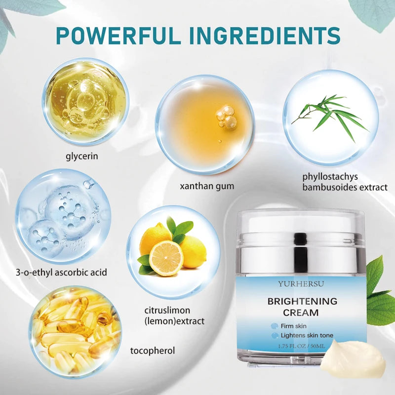 YURHERSU Brightening Face Cream – Hydrating & Radiant Skin Brightening Face Cream Oasis Select