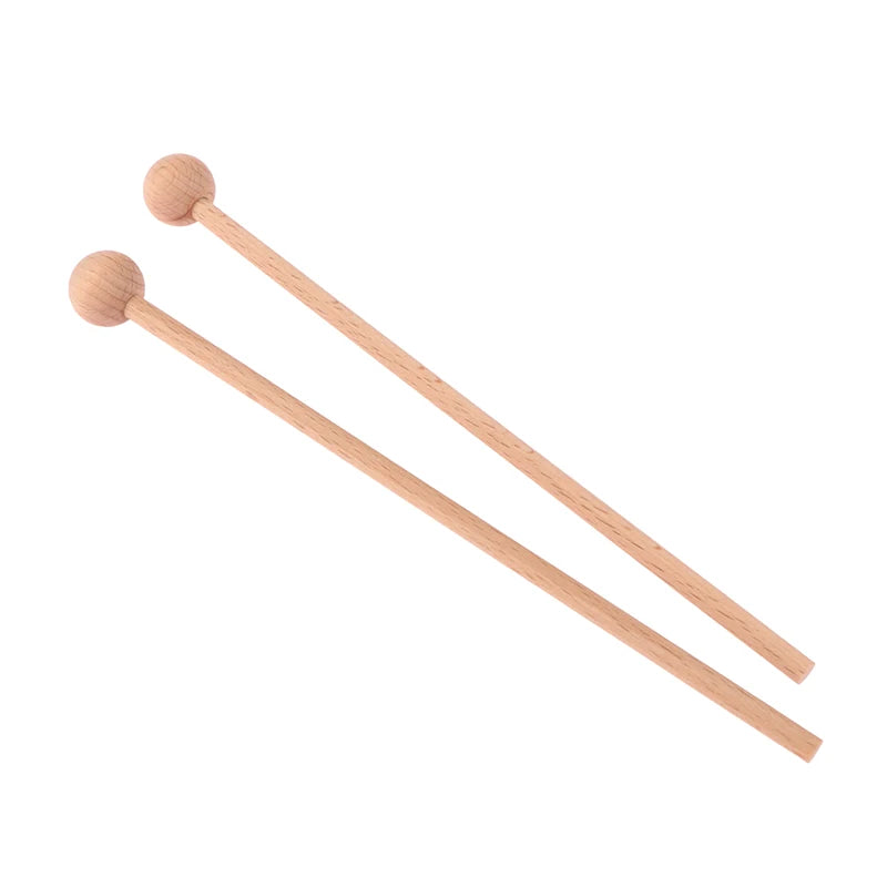 New Sale 1Pair Solid Wood Knocking Sticks Hammer Children's Percussion Instruments Wood Mallets Percussion Sticks for Xylophone Oasis Select
