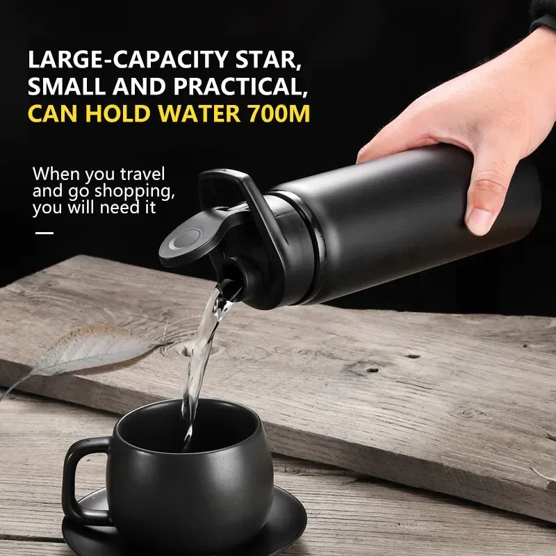 Metal Portable Water Bottle Leakproof Reusable Outdoor Sports Cup for Cycling Hiking Gym Halloween Gift Christmas Gift Travel Oasis Select