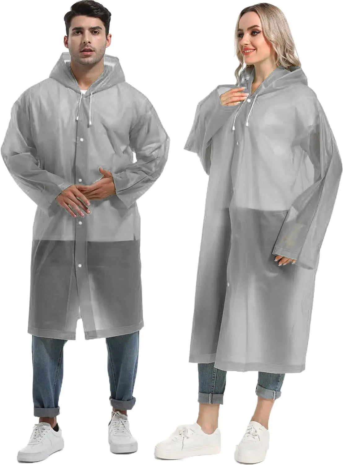 Waterproof Raincoat Outdoor Hiking Portable Adult Poncho Raincoat Emergency Anti-rain coat 2024 New fashion coloful choice Oasis Select grey 1pc