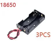 Battery Storage Case for 3pcs 18650 Batteries Holder Box Container 1/2/3/4 And2 Slots ON/OFF Switch DIYCell Plastic Container Oasis Select 3pcs 2 slot