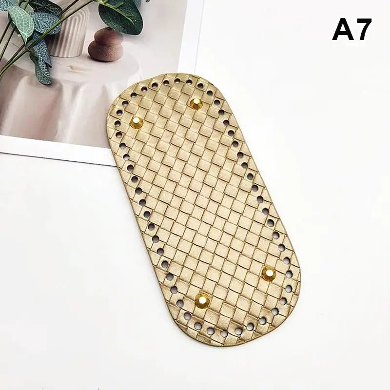PU Leather Bag Base 22x10cm | DIY Crochet Purse Bottom DIY Bag Base Oasis Select A7