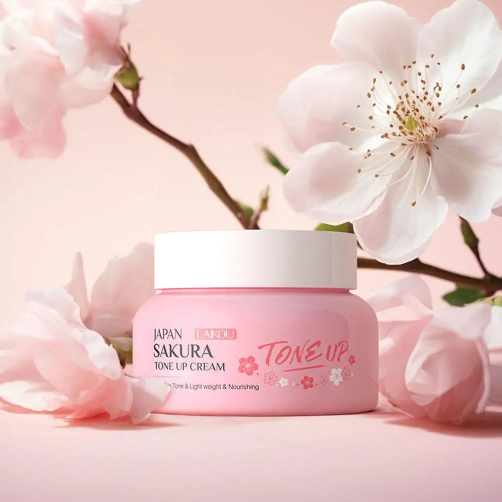 Sakura Tone-Up Face Cream – Brightening Glow Moisturizer 60g Tone-Up Face Cream Oasis Select