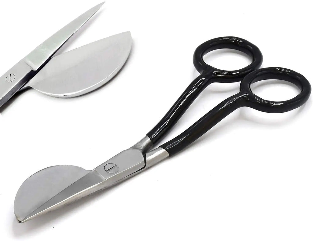 Sturdy Carpet Trimmer Scissor Sharp Duckbill Applique Scissors Stainless Steel Sewing Embroidery Scissors Cutting Shears Oasis Select Black