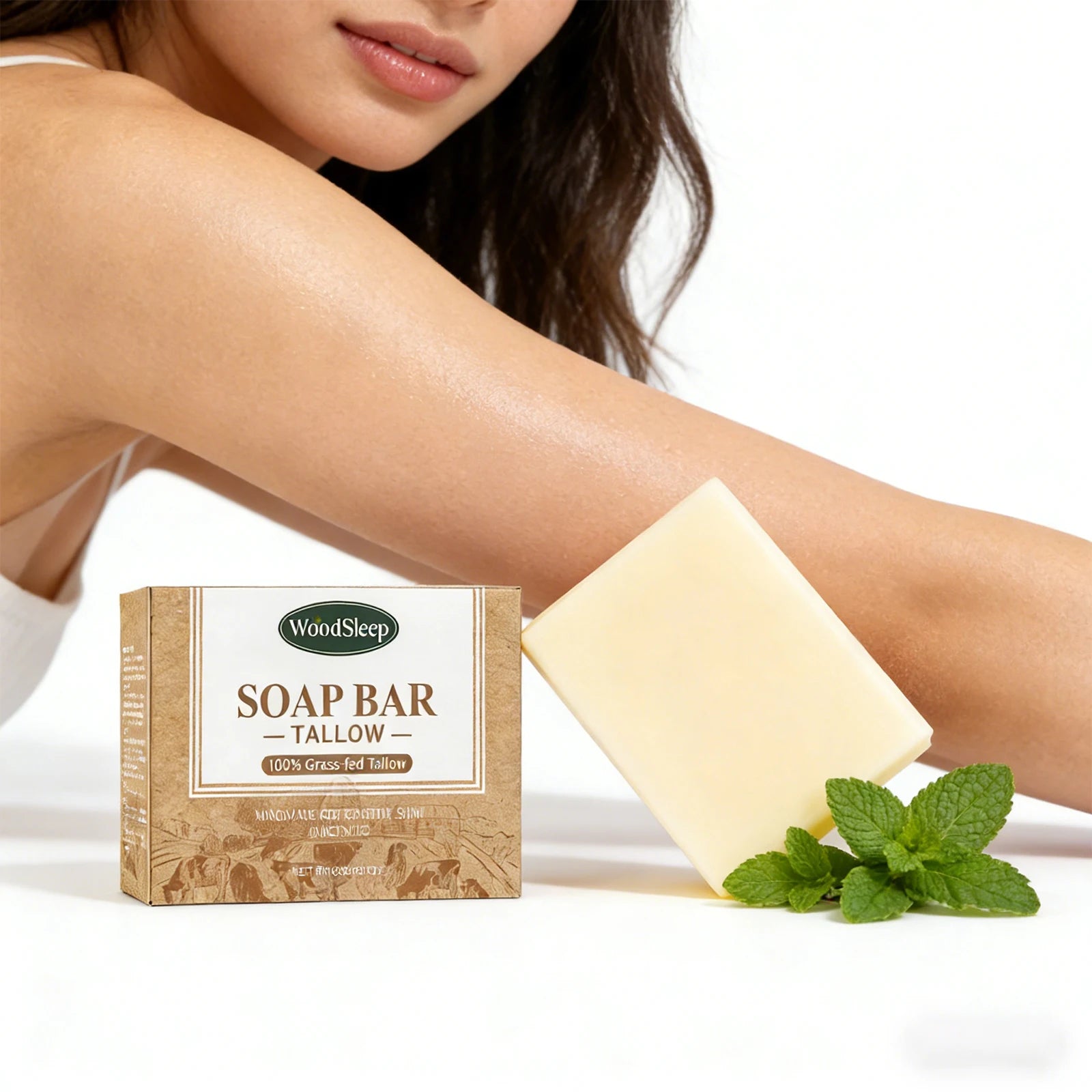 Brightening Tallow Soap Natural Body Deep Clean Moisturize Gentle Refreshing Skin Smooth Removes Odors Facial Body Care Soap Oasis Select