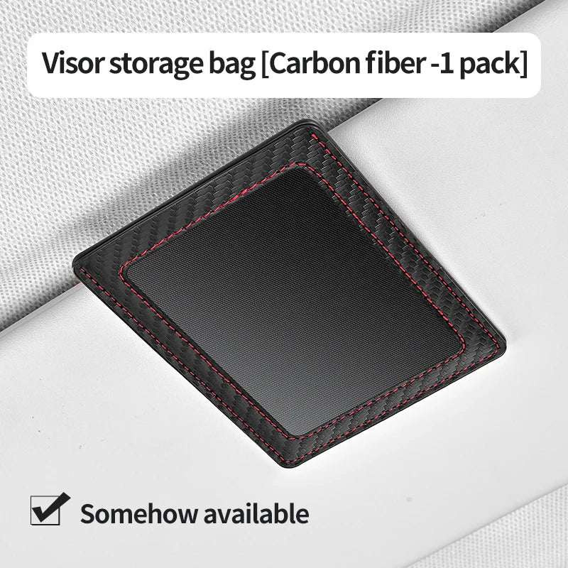 Car Sun Visor Card Holder – Microfiber Dual-Mount Organizer