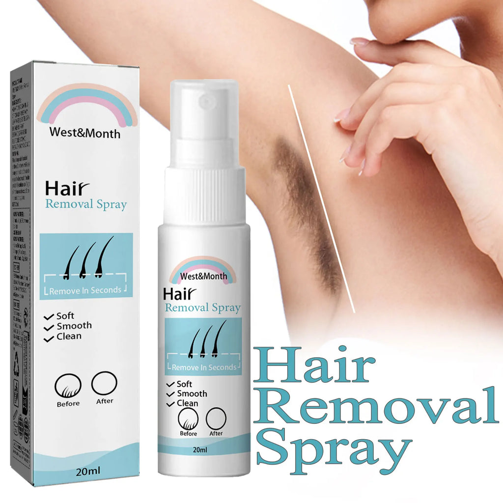Hair Removal Spray Permanent Gentle Shaving Depilator Intimate Areas Body Hair Growth Inhibitor Painless Powerful Epilator Cream Oasis Select 40ml boxed