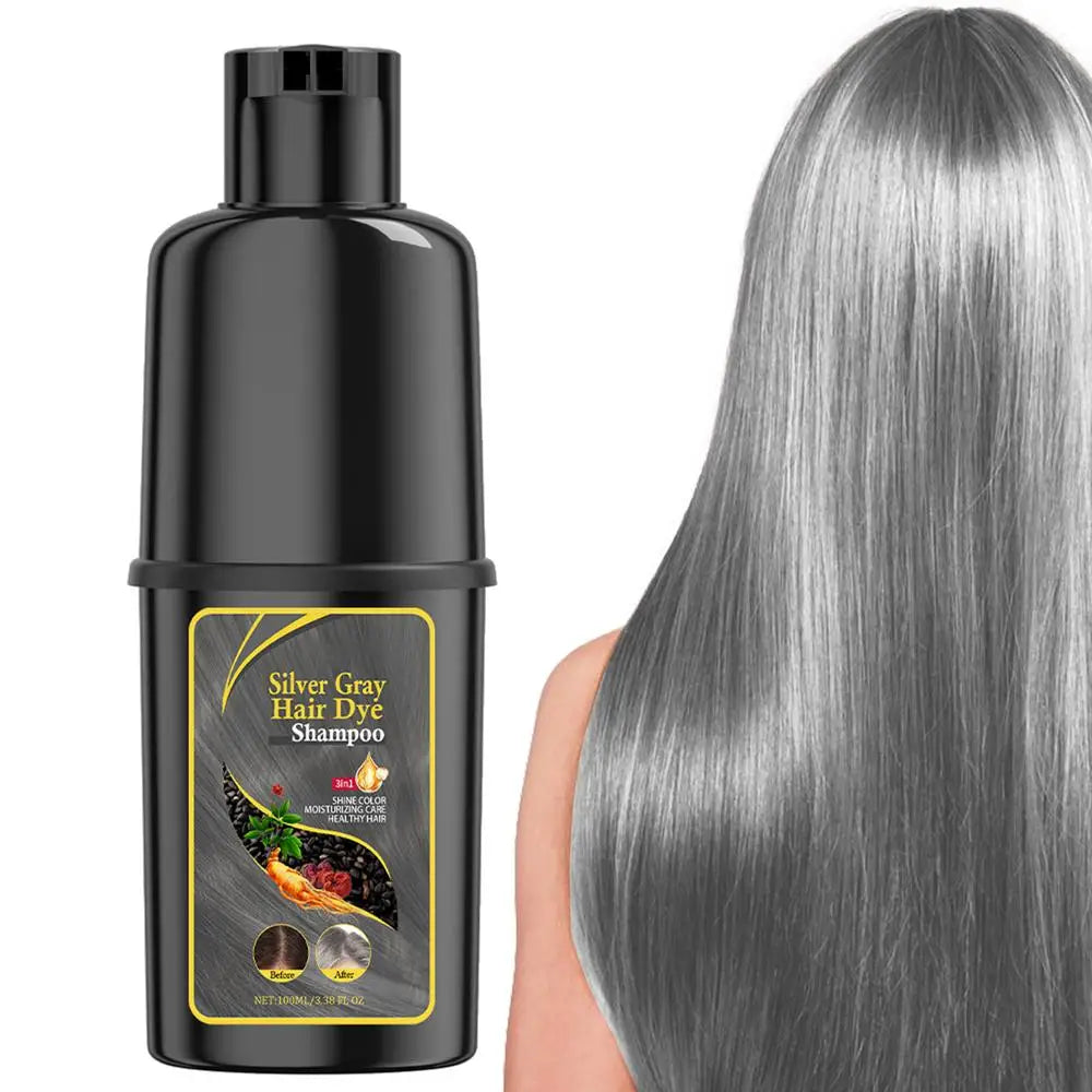 Hair Color Shampoo Black Hair Dye Covering White Hair Shampoo Hair Dye Shampoo Darkening Hair Shampoo Wine Red, Brown, Silver Oasis Select Silver Gray China Mainland