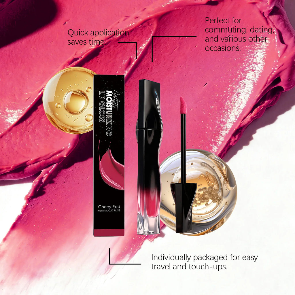 Premium Matte Lip Balm Smooth Matte Finish Reduce Dry Lines Lasting Pigment Natural Look Lightweight Moisturize 6-Color Lipstick Oasis Select