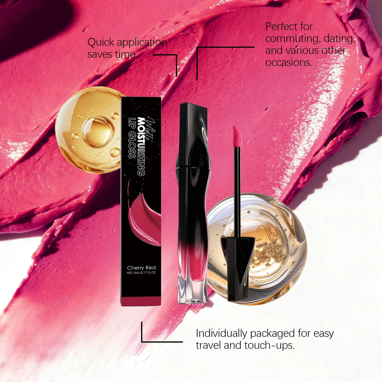 Premium Matte Lip Balm Smooth Matte Finish Reduce Dry Lines Lasting Pigment Natural Look Lightweight Moisturize 6-Color Lipstick Oasis Select