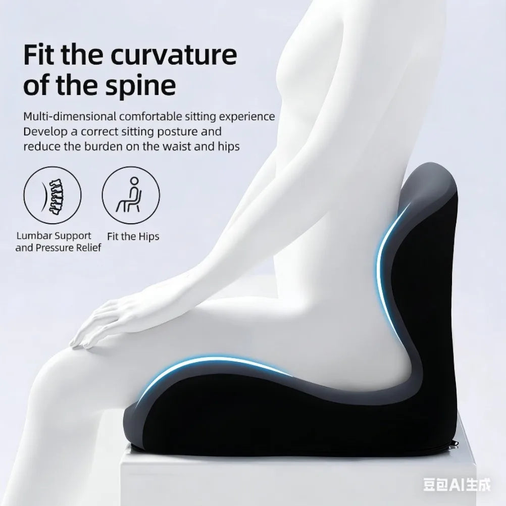 Memory Cotton Office Seat Integrated Pad Tatami Fart Mat Car Cushion Lazy Chair Student Integrated Cushion Seat Cushion Oasis Select