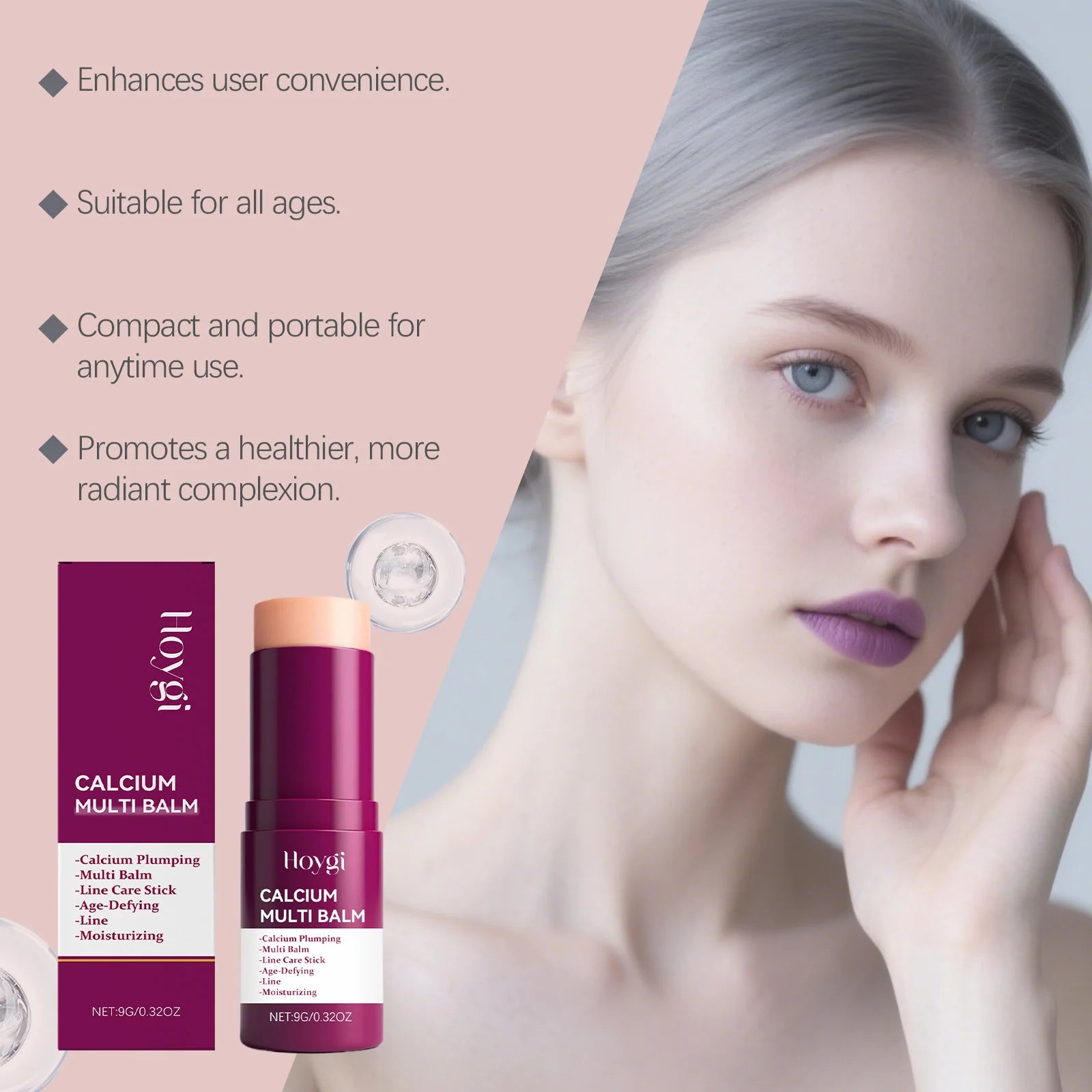 Hoygi Calcium Multi Balm Stick – Firming Moisturizer 9g Moisturizing Balm Stick Oasis Select