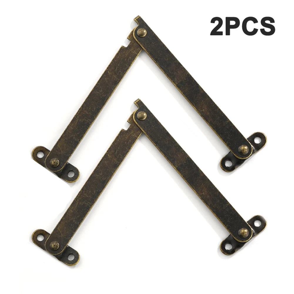2pcs Antique Bronze Lid Support Hinges | Jewelry Box & Chest