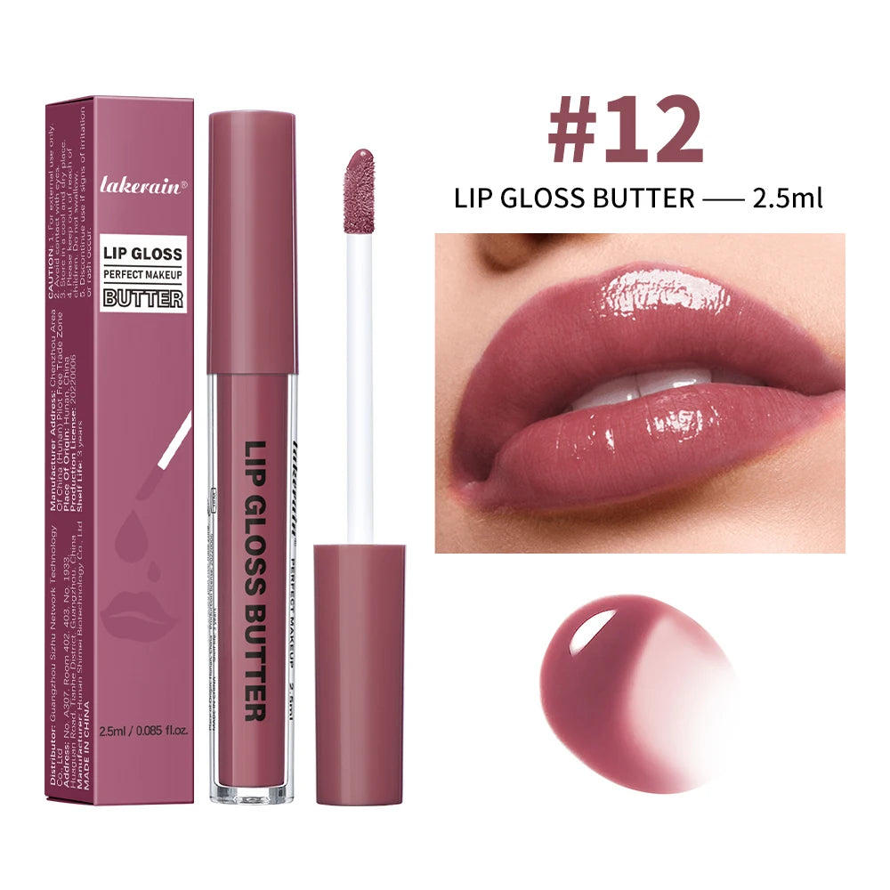 Lip Gloss Lip Stain Plumping Moisturizing Nourish Lubricating Various Colors Bright Lip Tint Long Lasting Lipgloss Cosmetics Oasis Select color 12