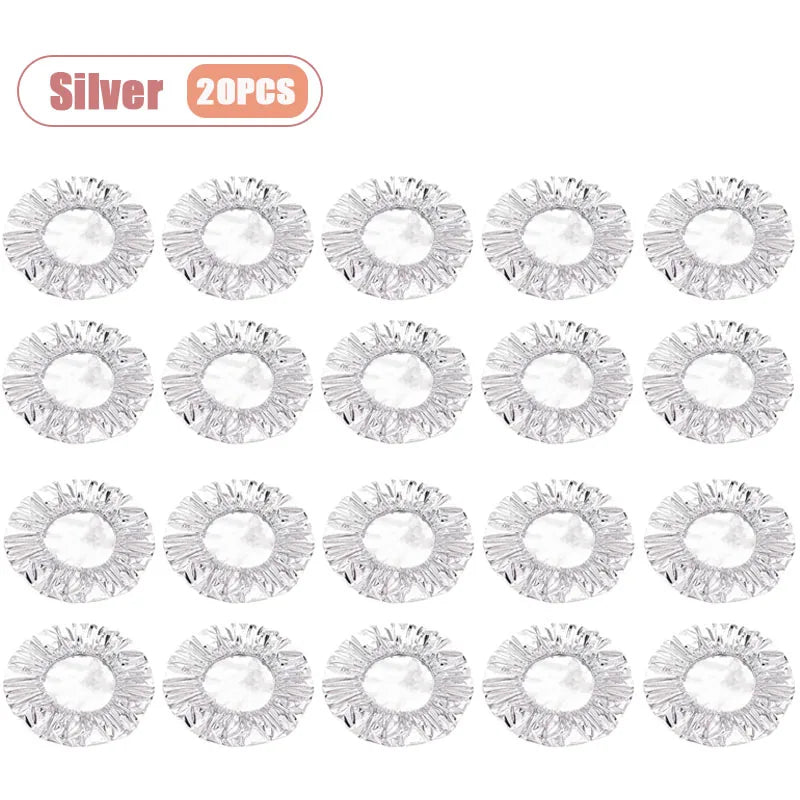 Disposable Food Warming Cover Aluminum Foil Insulation Sleeve for Plates Bowls Heat Preservation Table Mat Kitchen Freshness Oasis Select Silver-20PCS