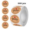 500pcs Spanish Muchas Gracias Stickers Roll 1 Inch Thank You Stickers for Small Business Packaging Baking Beverages Gift Wrap Oasis Select 2.5cm-1in