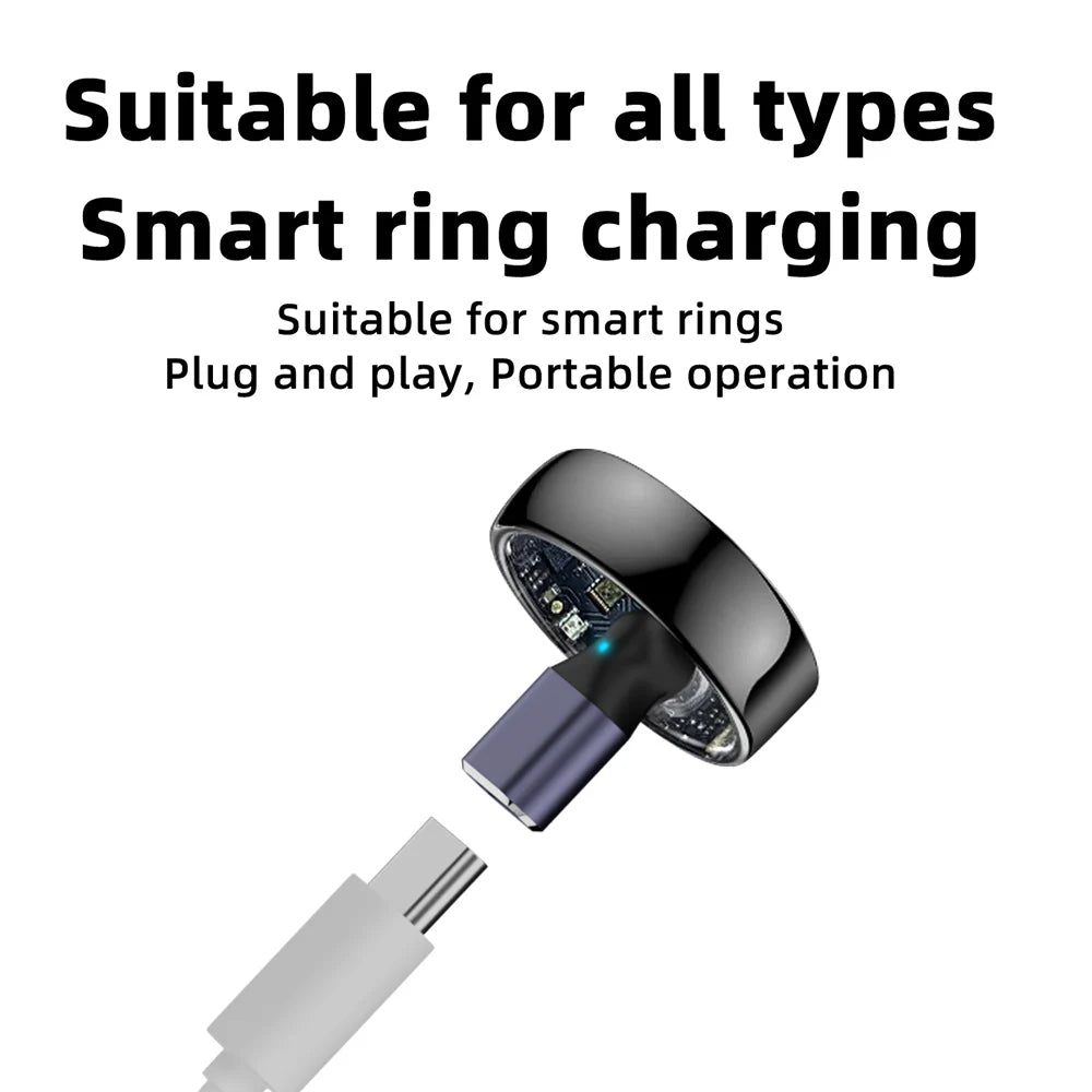 Magnetic Type-C Smart Ring Charging Adapter | Contact Point Smart Ring Charger Oasis Select