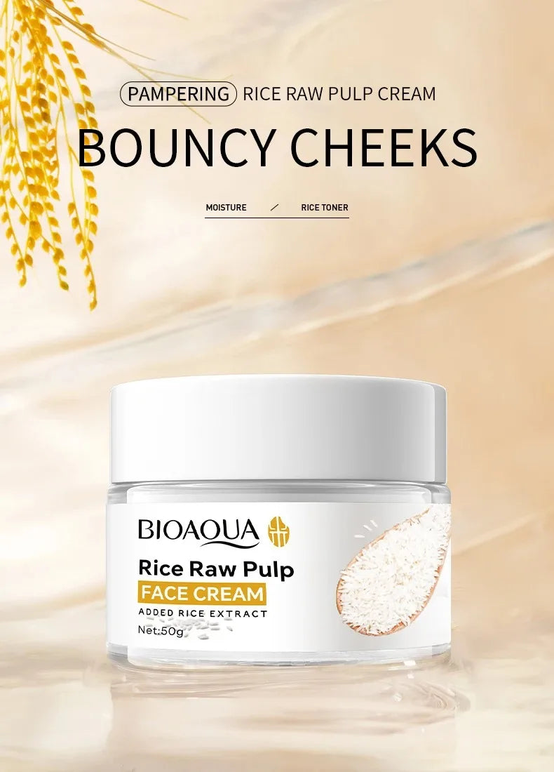 Rice Serum Face Cream – Nourishing Moisturizer & Brightening Face Moisturizer Cream Oasis Select