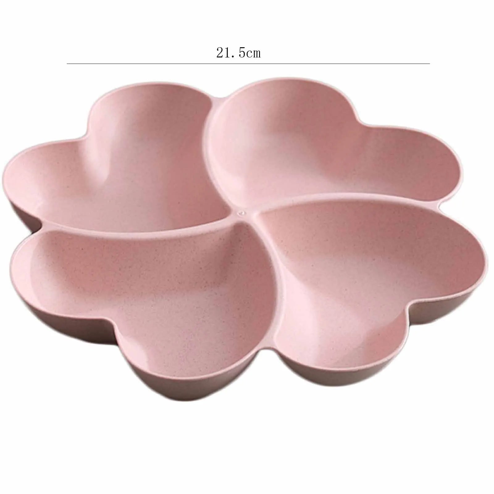 Four-Leaf Clover Snack Plate – Heart Compartment Fruit Tray Serving Snack Tray Oasis Select