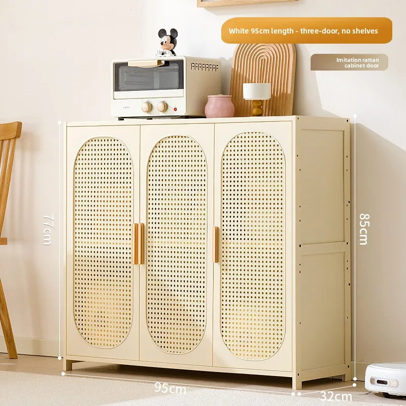 Tea Cabinet, Living Room Against the Wall Cabinet, Locker Storage, Low Cabinet, Kitchen Shelf, Household Dining Cabinet Oasis Select Milk white 95cm