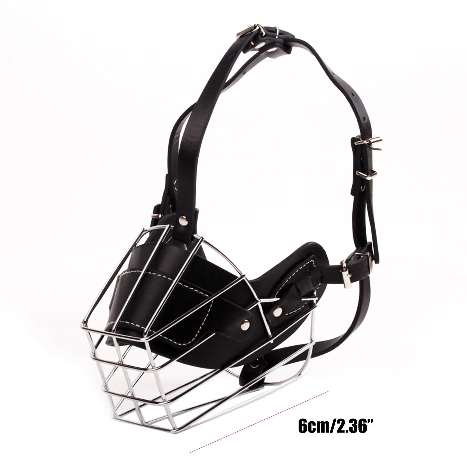 Dog Anti-Bite Metal Muzzle – Adjustable Breathable Basket Dog Basket Muzzle Oasis Select A One Size