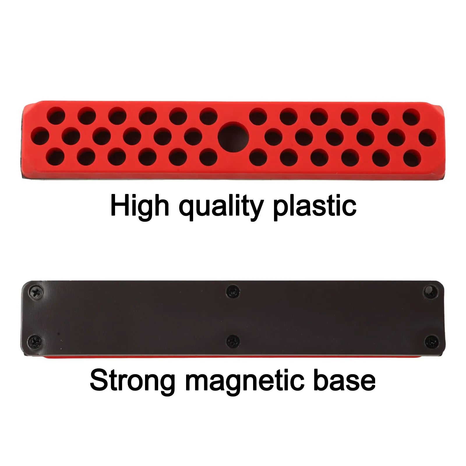 43 Holes Magnetic Hex Bit Holder Organizer For 1/4inch Screwdriver Drill Bit Stand Case Toolboxes Power Tools Oasis Select
