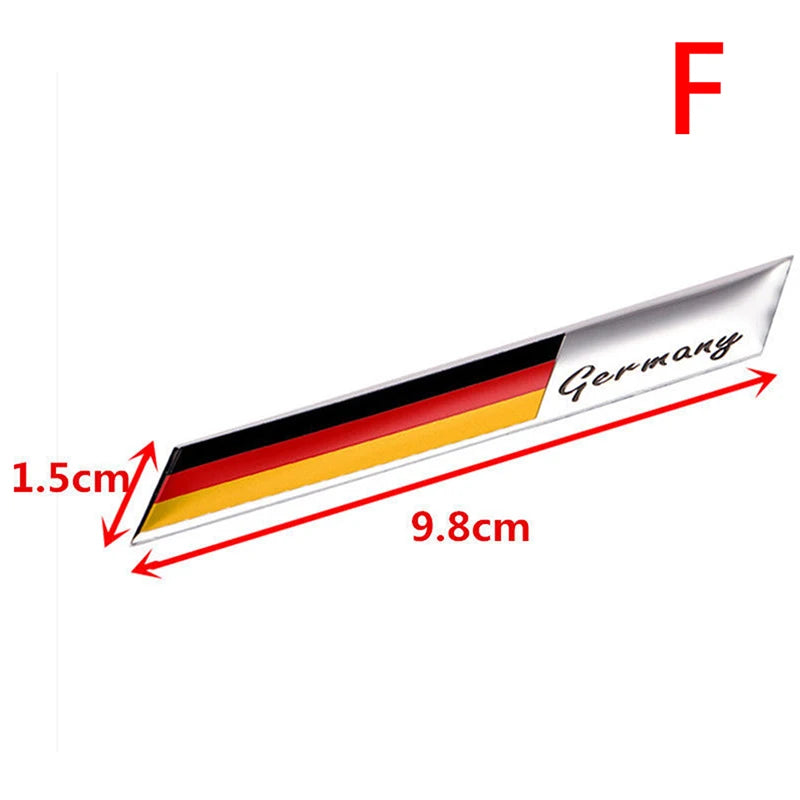 3D Aluminium Auto Car Emblem Germany German Flag Logo Grille Badge Decal Sticker Oasis Select F
