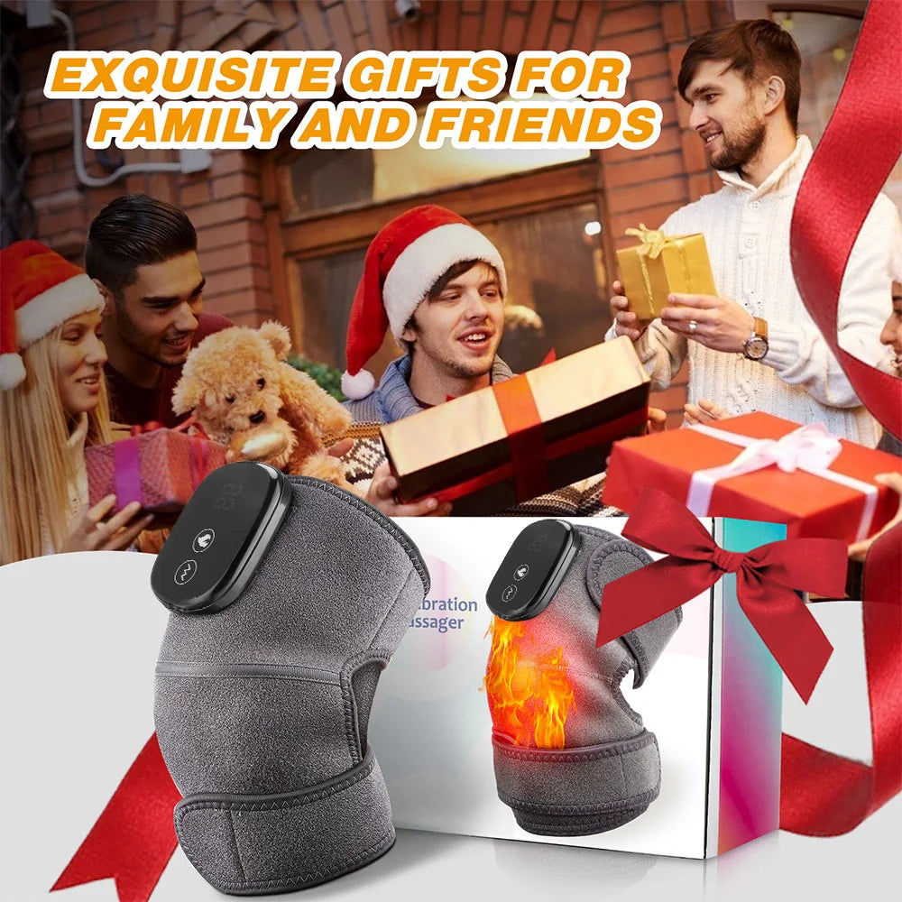 3-in-1 Heated Vibration Massager – Knee, Shoulder & Elbow
