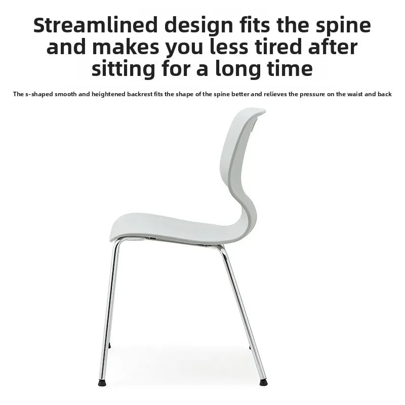 Milk tea shop cafe dining chair with backrest plastic chair office classroom training table gourd chair Oasis Select