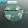 Hot Sale Fishing Net Mesh Folded Round 3/4 Holes Fish Shrimp Automatic Trap Crayfish Catcher Fish Network Baits Cast Mesh Trap Oasis Select 4