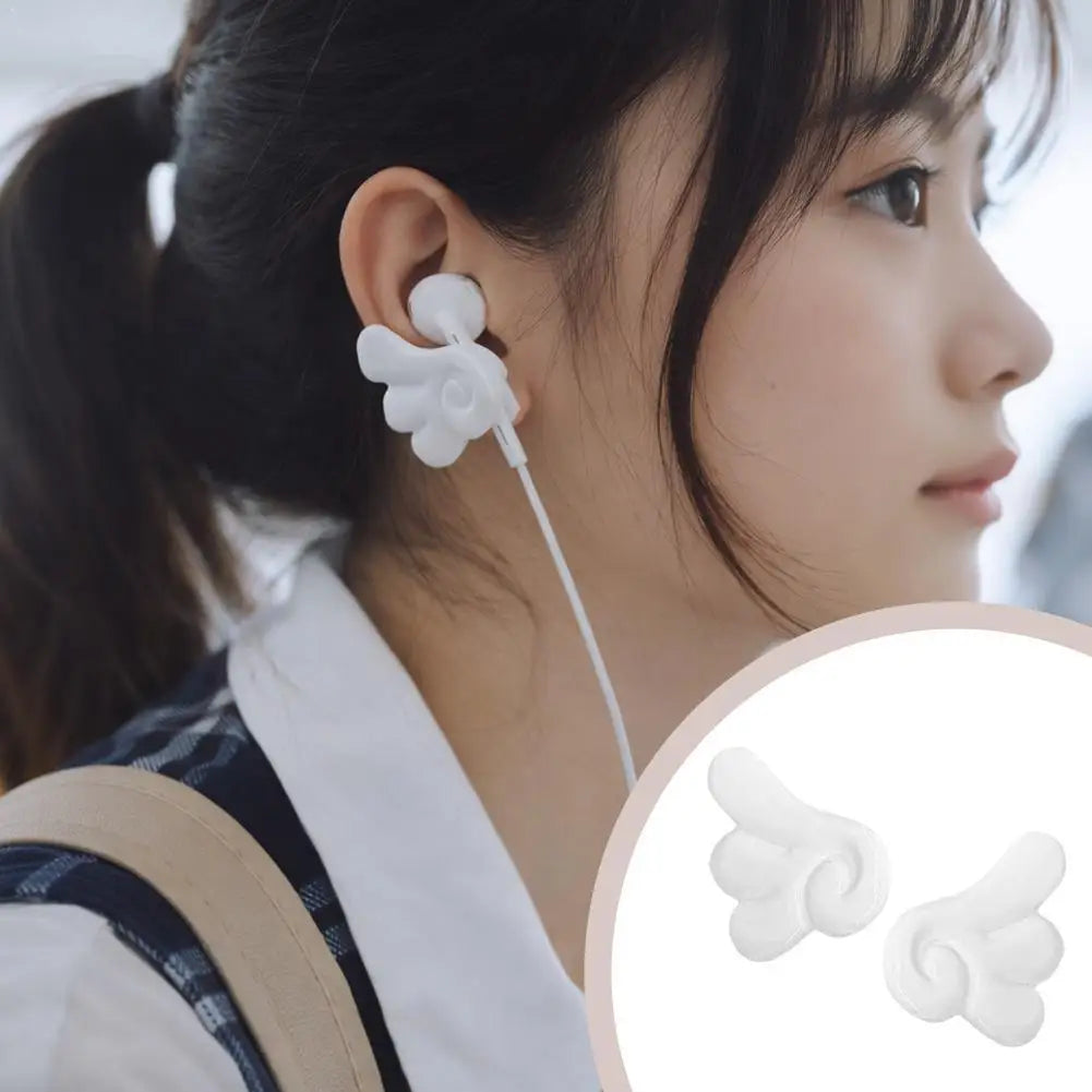 Kawaii 3D Angel Wings Earphone Charms – DIY Headphone Decor
