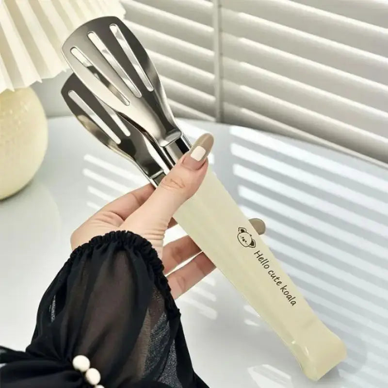 Stainless Steel Food Tongs Anti-Heat Kitchen Utensils for Buffet Cooking Bread Clip Pastry Clamp Desserts Salads Barbecue Oasis Select
