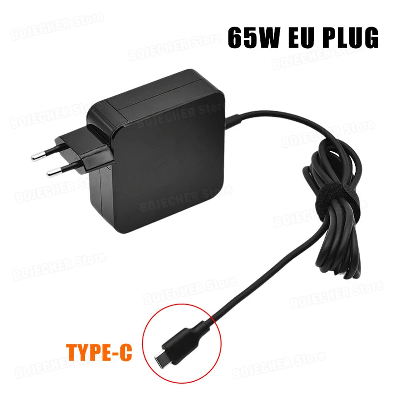 65W 20V 3.25A TYPE C 4.0*1.7mm Laptop Power Supply Adapters For Lenovo ThinkPad Hp Yoga Dell ASUS XiaoXin 310 45W Laptop Charger Oasis Select TYPE C-EU