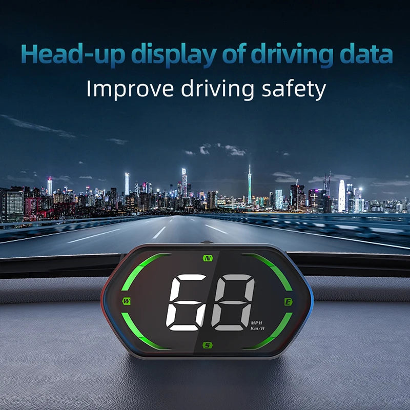 USB Car HUD Head Display Digital Speedometer GPS Speed Meter KMH MPH Dispaly For Truck Motorcycle Auto Part Accessories Oasis Select