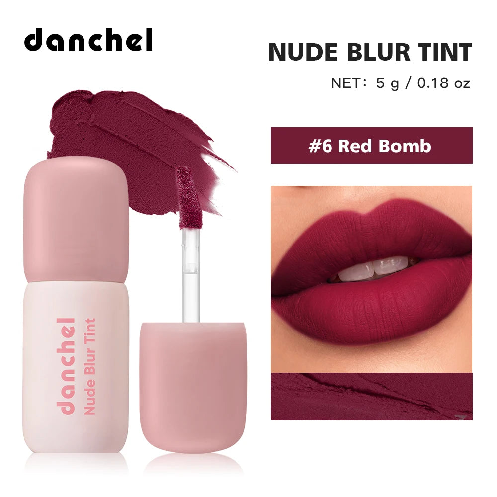 Soft Matte Lip Tint Long Lasting Lightweight Non-sticky Smooth Velvet Lip Gloss 2 In 1 Natural Lip & Cheek Blush Cream Daily Bea Oasis Select Color 6