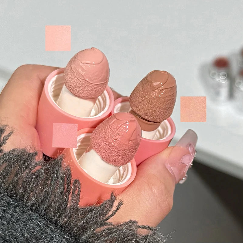 QIBEST Velvet Matte Liquid Blush – Natural Long-Lasting Color