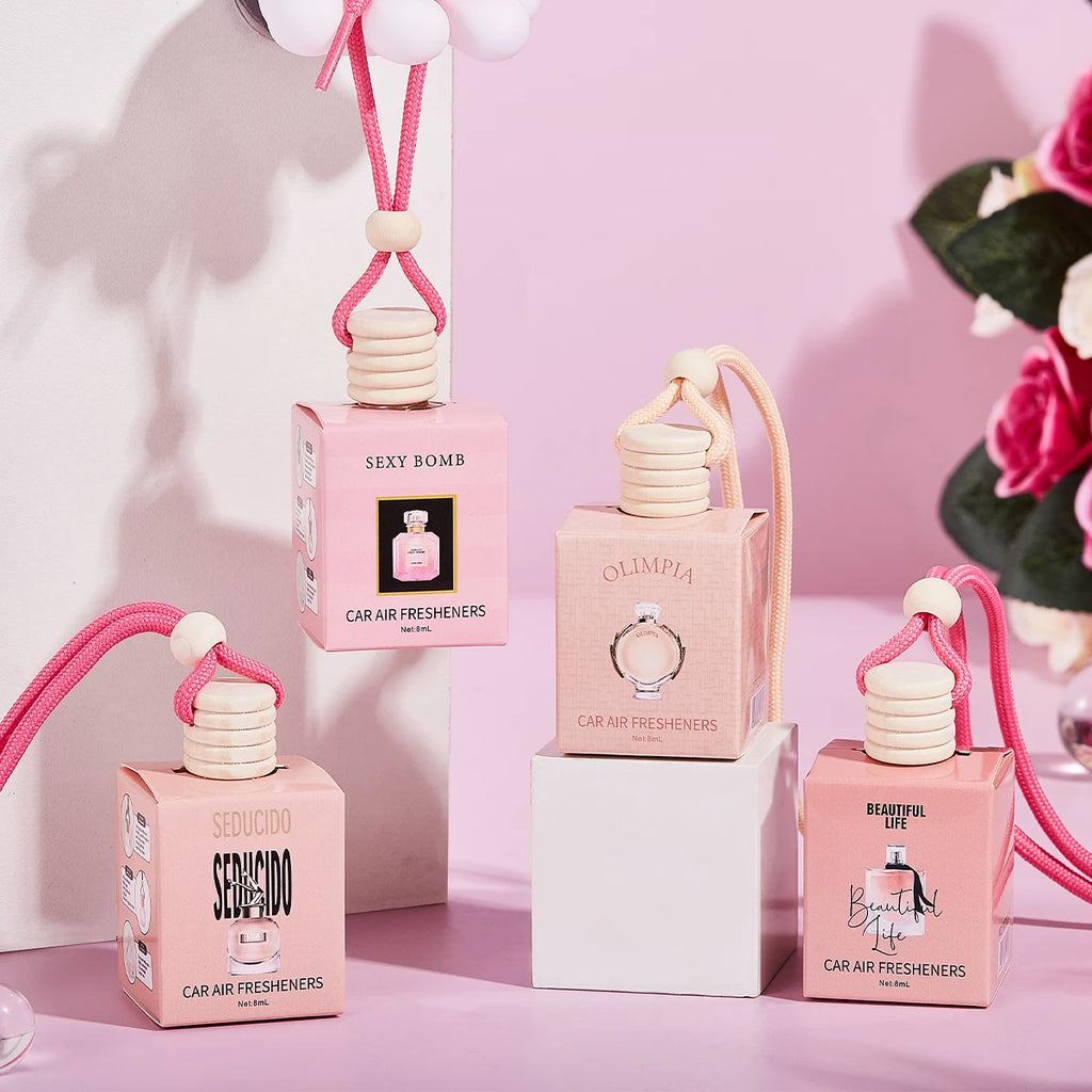 4-Pack Pink Car Air Freshener Pendant – FORMBO Fresh Scent Car Air Freshener Oasis Select