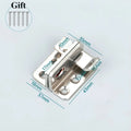 Stainless Steel Lock Latch Pet Cage Right Door Bolt Hasps Bathroom Security Anti Theft Deadbolt with Lock for Door Enhancement Oasis Select Silver-S-1PC