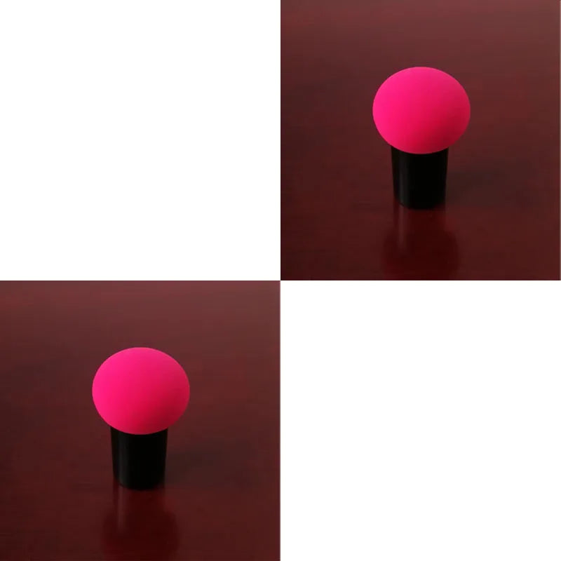 1/2pcs Color Mushroom Head Cosmetic Puff With Protective Cap Loose Powder Foundation Puff Air Cushion Sponge Makeup Egg Makeup Oasis Select 2pcs Rose