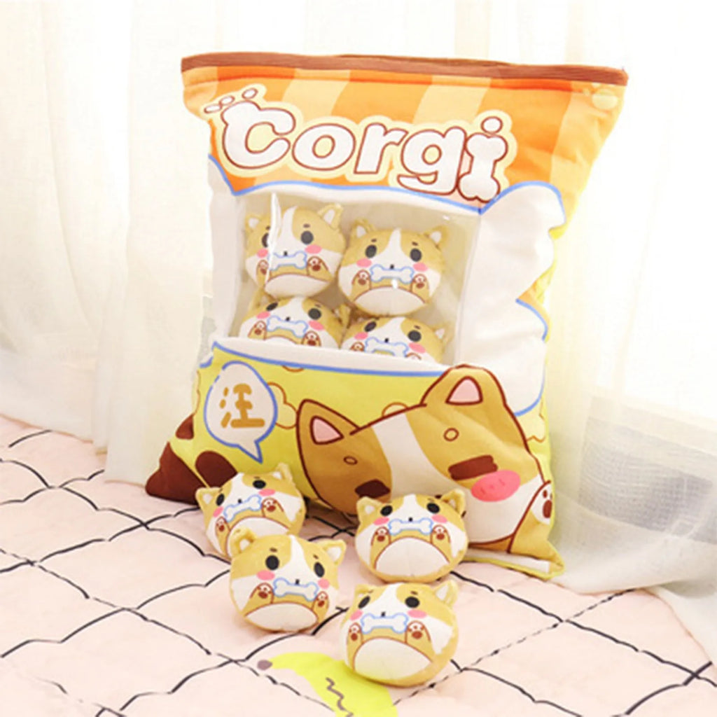Cartoon A Bag Of Snacks Doll Throw Pillow Internet Celebrity Ins Snack Bag Plush Toy Creative Office Pillow Lovely Holiday Gifts Oasis Select A One Size