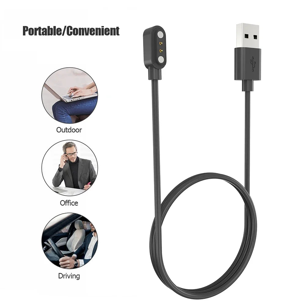 Magnetic Charger Cable for Haylou Solar LS02 LS09B RS4 Plus LS11 Smartwatch Charging Cable Oasis Select