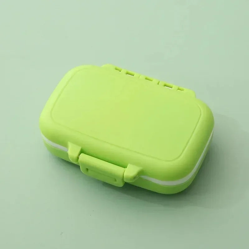 1/2pcs Mini Portable Pills Organizer Case 3 Grids PillBox Tablet Storage Container Weekly Medicine Pill's Box Pill Case Oasis Select Green