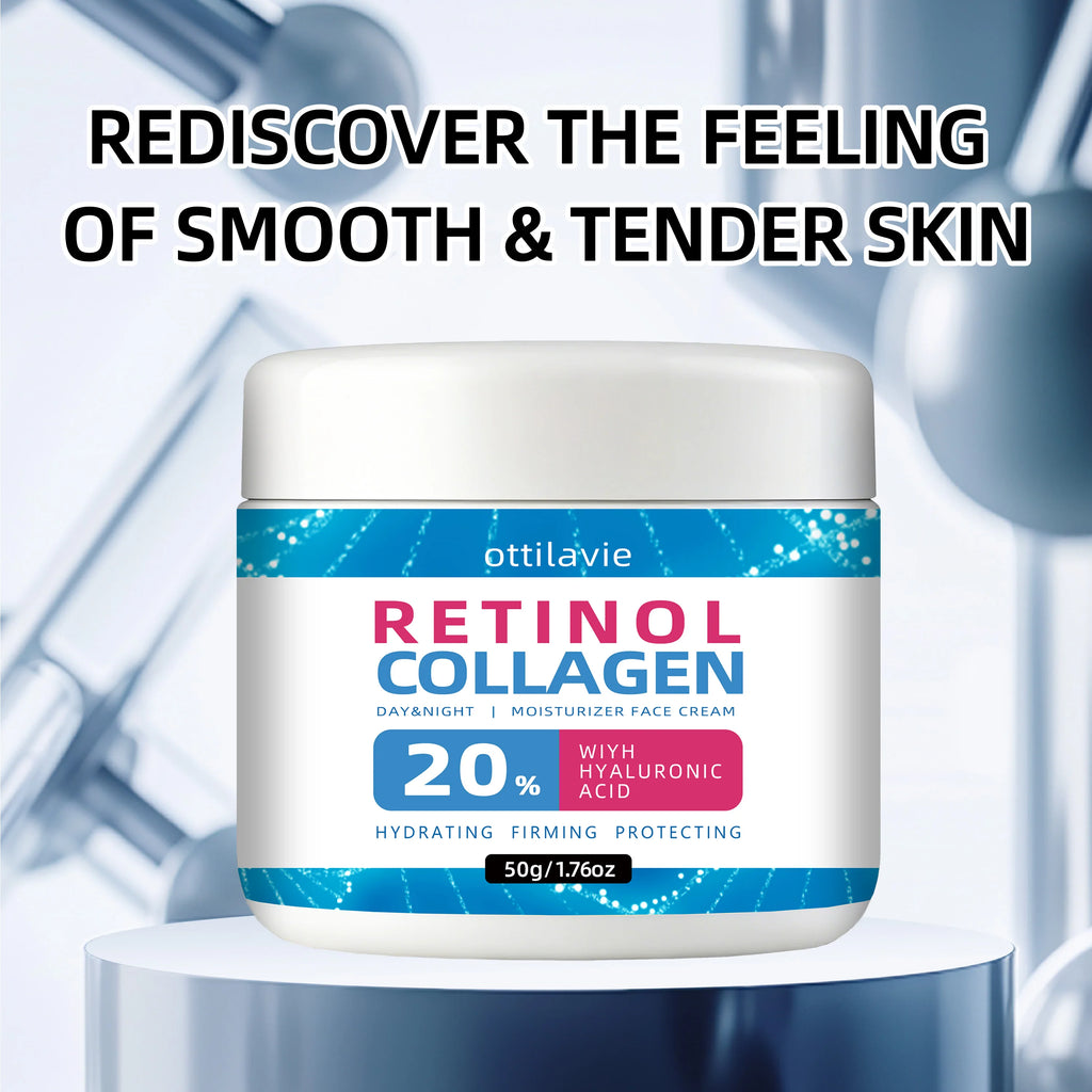 Retinol & Collagen Moisturizing Cream - Day & Night Use, Fast-Absorbing & Non-Greasy, Universal for All Skin Types, Perfect Gift Oasis Select