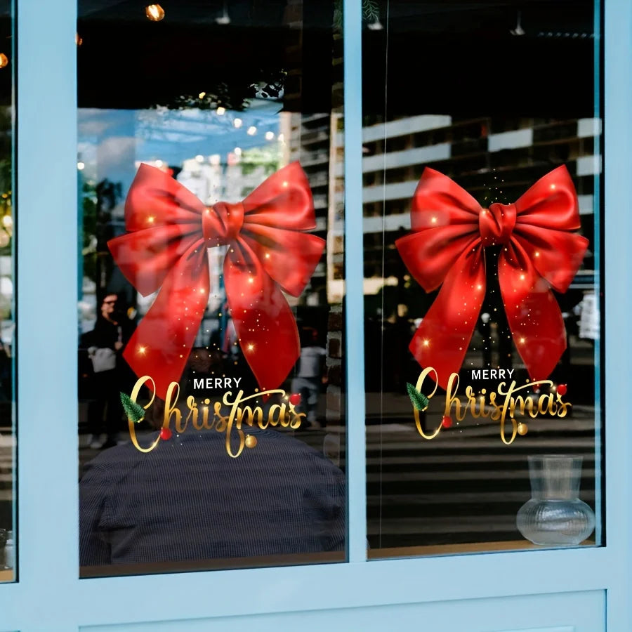 Christmas Window Stickers -1 piece of holiday glass sticker, electrostatic adsorption, no need for power supply Oasis Select