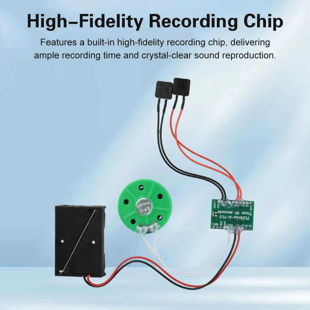 Dual-Button Recording Module 60-Second Voice Message Recorder For DIY Electronic Card Sound Recording Playback Module Oasis Select Default Title