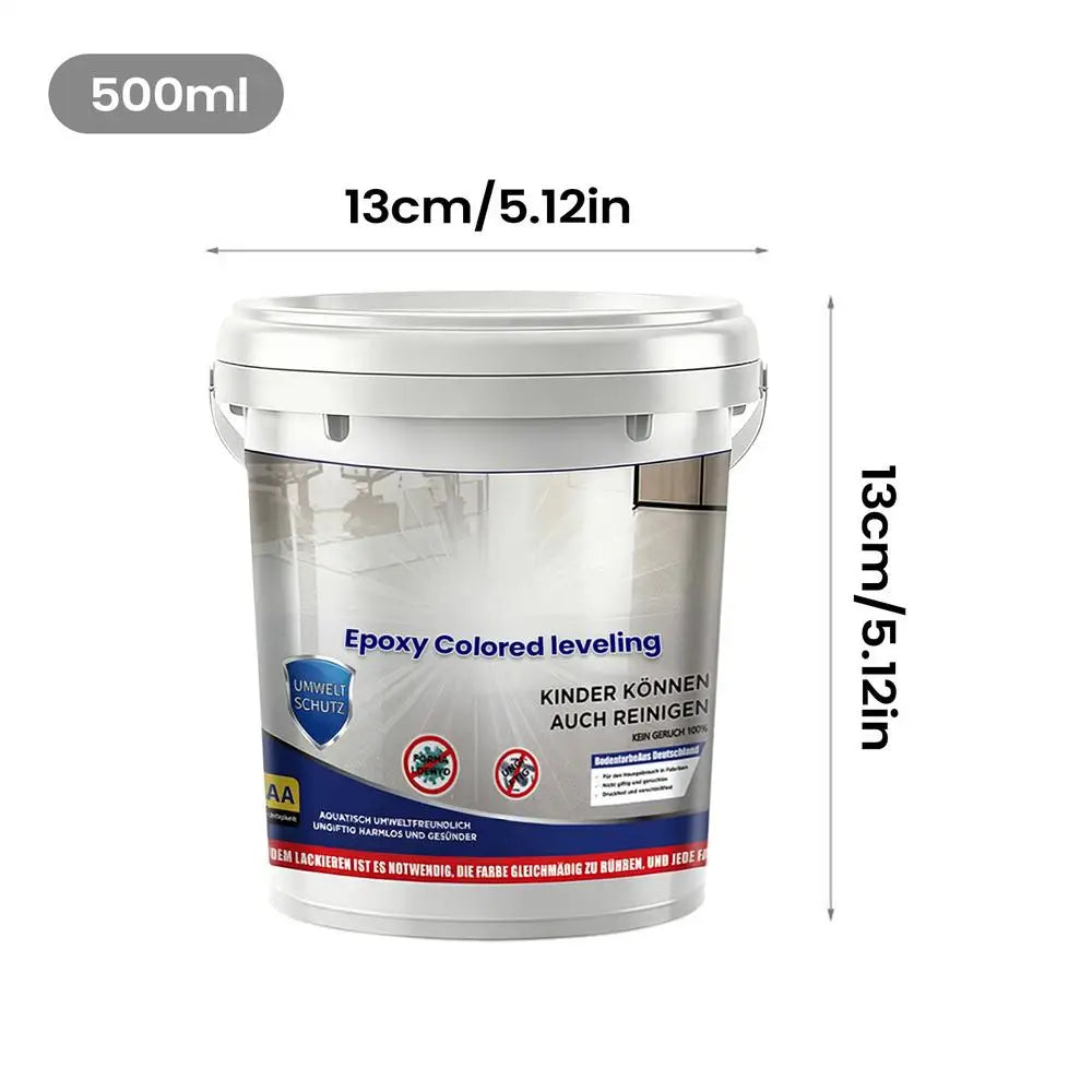 Epoxy Colored Sand Paint Non-Slip High-Gloss Coating Epoxy Colored Sand Floor Paint for Indoor Outdoor Garage Concrete Building Oasis Select A