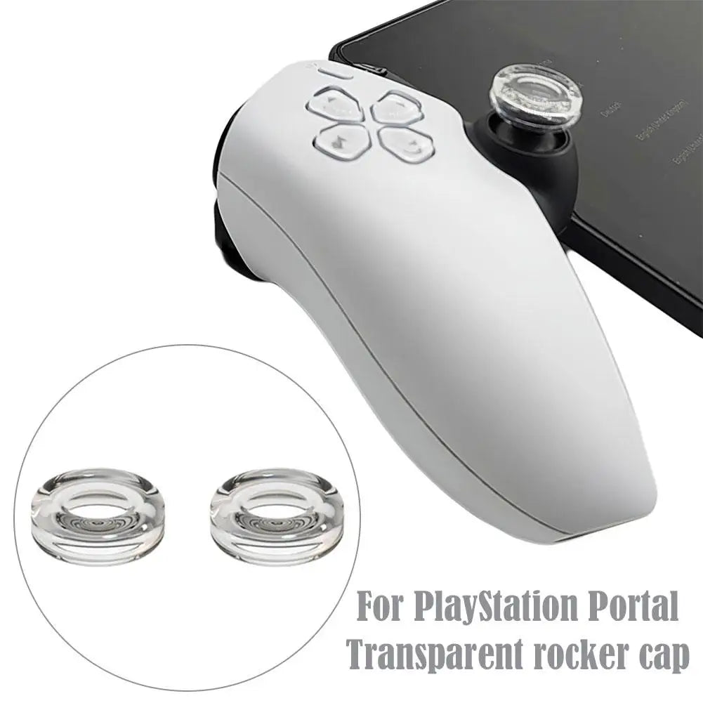 Rocker Cap For PlayStation Portal Liquid Silicone Transparent Game Controller Cover Stick Thumb Grip Rocker Caps For PS5 Oasis Select