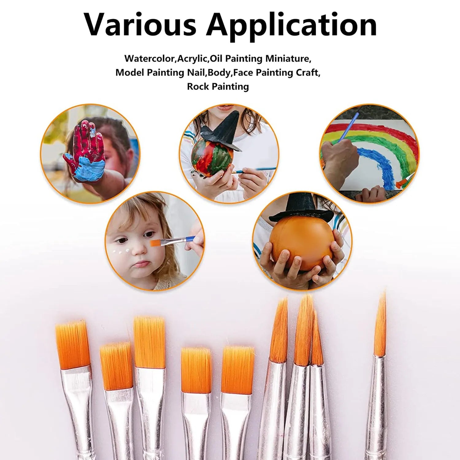 20 Strips 120 Pots Empty Paint Strips and 20 Pieces Paint Brushes,Paint Cup Clear Plastic Storage Containers,3Ml/0.17Oz Oasis Select