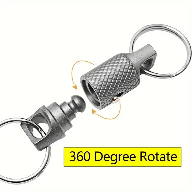 Titanium Alloy Mini Keychain Portable Quick Dismantling Durable Household Outdoor EDC Tool Oasis Select