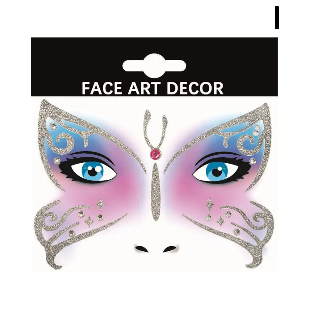 Halloween Theme Face Jewels Rhinestones Temporary Crystal Stickers Face Gems Self- Adhesive Glitter Jewel Tattoo Sticker Makeup Oasis Select I